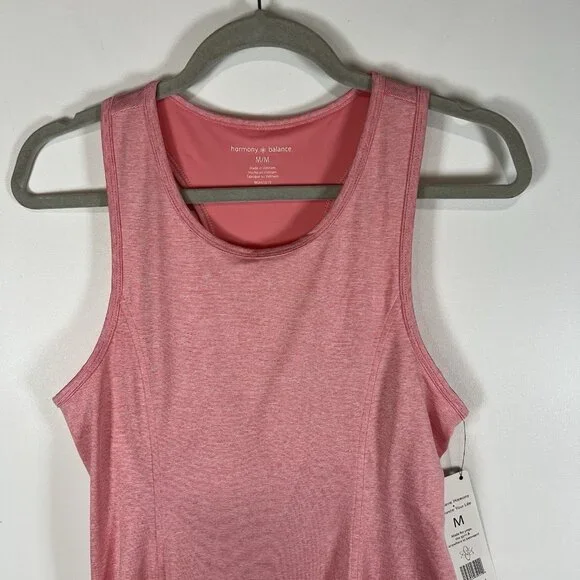 Harmony Balance Athletic Tennis Mini Dress Built-In Bra‎ Pink Women's Size M NWT - Picture 2 of 9